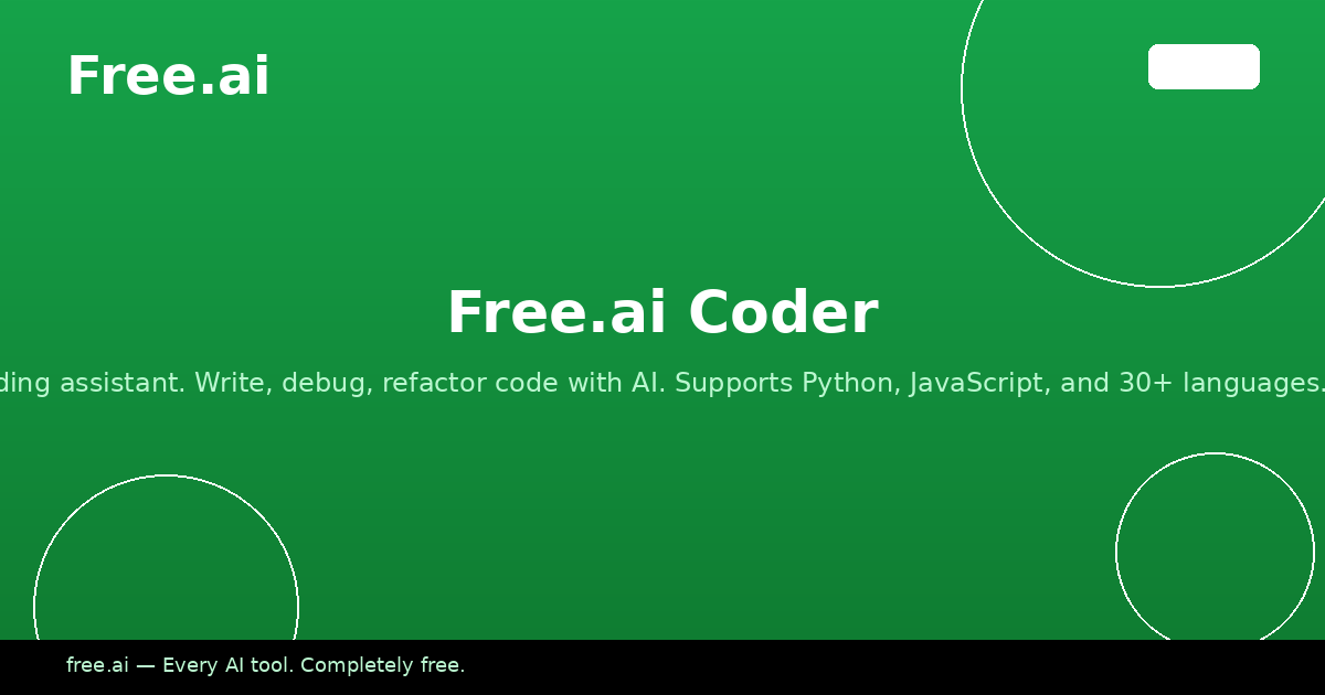 Free Human Coder Free.ai Coder — AI Coding Agent
