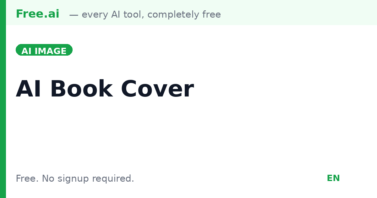Free AI Book Cover Generator | Free.ai