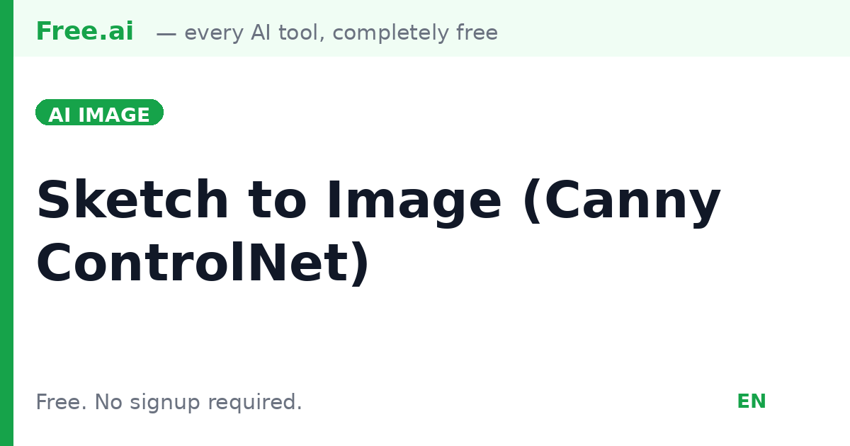 Free Canny Edge to Image — SDXL ControlNet | Free.ai