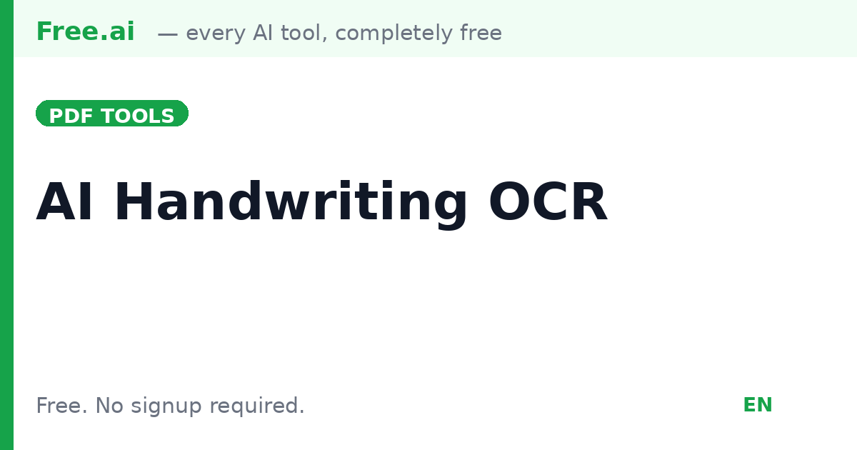 Handwriting Decoder Free AI Handwriting to Text Converter | Handwriting OCR | Free.ai