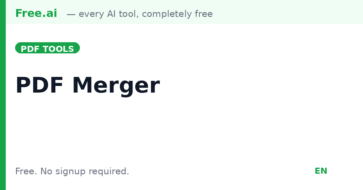 Free PDF Merger | Free.ai