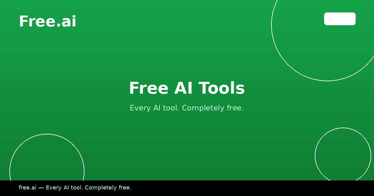 All Free AI Tools | Free.ai
