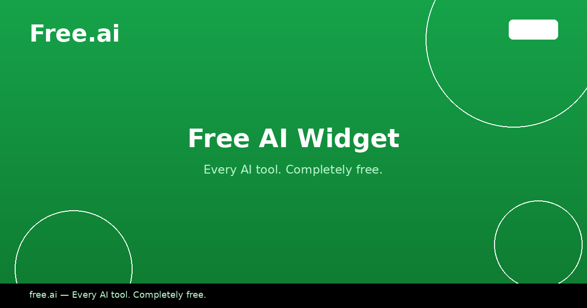 Creating Html Widget Ai Embeddable AI Widget | Free.ai