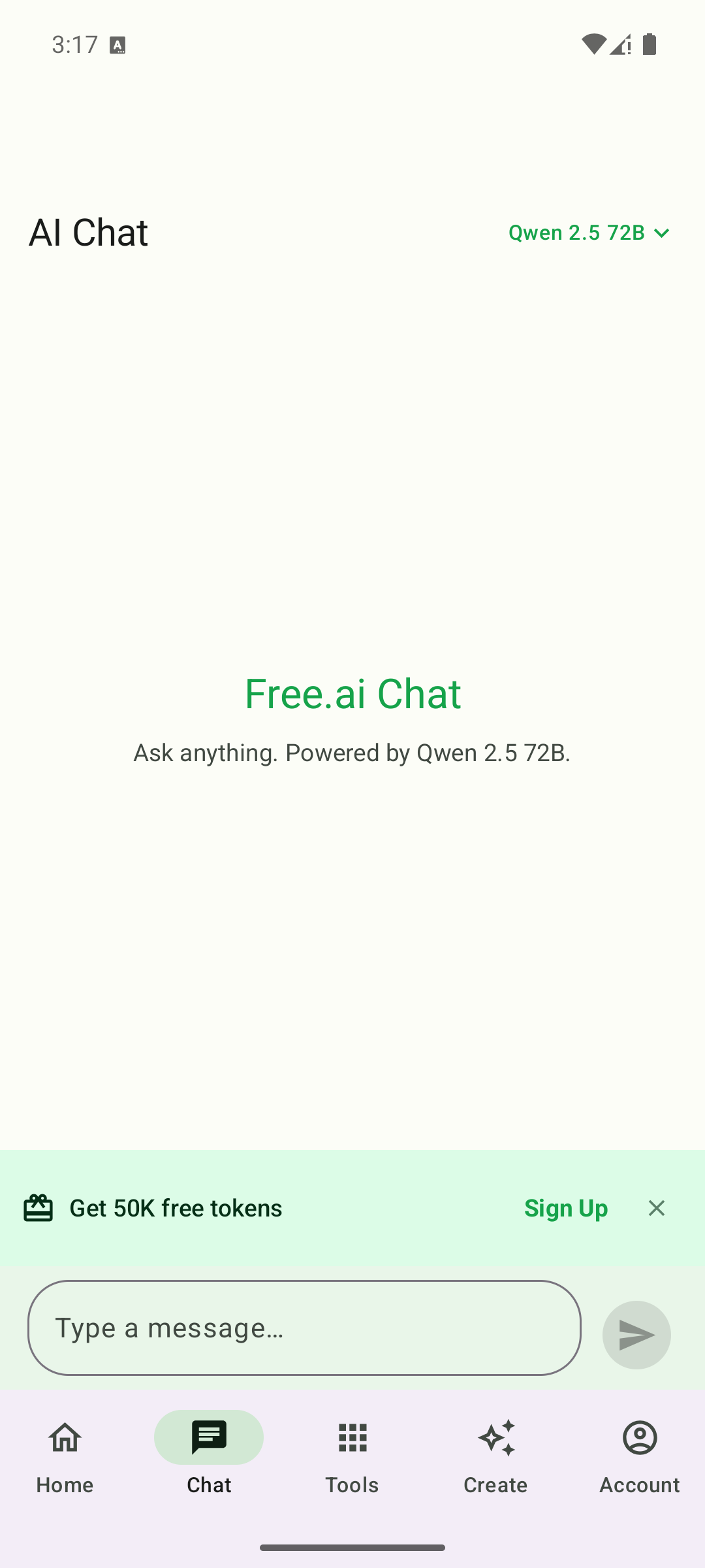 Free.ai Android — AI chat with 350+ models